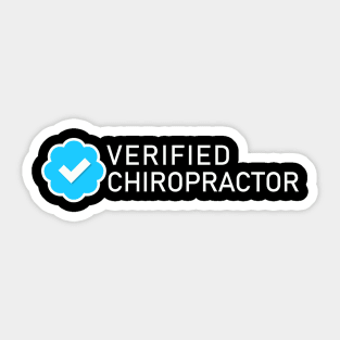 Chiropractor Verified Blue Check Sticker